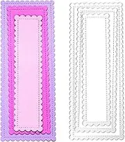 Briartw Rectangle Frame Cutting Dies for Card Making,DIY Scrapbooking Embossing Stencil Craft Cardmaking Template