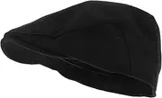 [GAROZATION] Men's Newsboy Caps Vintage Flat Cap Outdoor Activity Hat Beanie Hat British Style Black