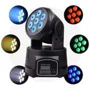 EMS Laser MHL74 LED Wash Moving Head 7x 10W 4-in-1 RGBW DMX and Standalone Display