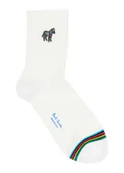 Paul Smith Logo Cotton-blend Socks - White - One Size ONE SIZE
