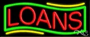 BRAND NEW "LOANS" 32x13 W/BORDER REAL NEON SIGN w/CUSTOM OPTIONS 10825
