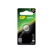 GP CR1632C1 3V 140Mah Lithium Battery Typical Capacity: 140 / 120 Mah (Br) 3V