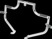 Lindby Twinbar Front Highway Bar Footpegs Chrome Softail CVO 10-15