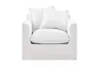 Brosa Palermo Armchair (White), Armchairs, Furniture