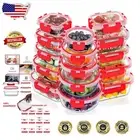 Durable Borosilicate Glass Storage Set - 30 Containers with Snap-Lock Lids