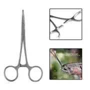 12.5 to 24cm Forceps Ti-p Clamps Fishing Tools Scissor Line Cutter AU