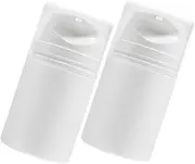 LIFKOME 2Pcs Portable Vacuum Lotion Bottles Travel Friendly Empty Liquid Containers Press Type Leak Reusable for Shampoo Lotion Face