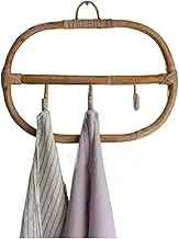 Coat Rack Wall Mount Nordic Indonesian Rattan Wall Hook Bathroom Towel Rack Ins Coat Rack Clothing Store Photo Props Storage Rack Wall Coat Hooks