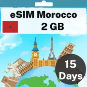 eSIM Morocco - 2 GB - 15 Days - Travel eSIM | QR code activation