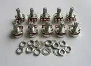 10x Audio 250K Electric Guitar Mini Pots Short Split Shaft Potentiometer A250K