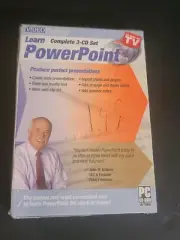 NEW SEALED Video Professor 3 CD Set Learn PowerPoint Tutorial PC Software