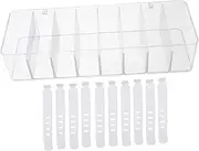 Vaguelly 1Set Cord Management Box Charger Storage Bin with Cord Ties Dustproof Organizer for Data Cables Phone Chargers and Desktop Items Durable Design for Home