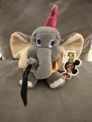 Disney Dumbo With Magic Feather Disney World Mouseketoys 6" Bean Bag Plush NWT