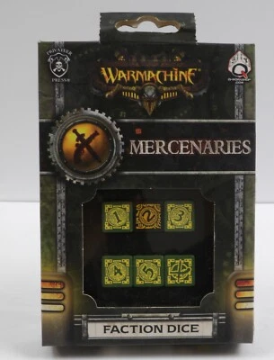 Warmachine Mercenaries Faction Dice NEW Privateer Press Q-Workshop d6