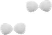 [WRITWAA] 2 Pairs Women Bra Pads Silicone Inserts for Removable Cups for Sports Bikini Bras