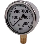 New Aftermarket Replacement 5000 PSI Pressure Gauge Liquid Filled 920-GG5000