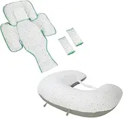 Clevamama Clevamama Nursing Pillow & Baby Nest - White/Grey - Select