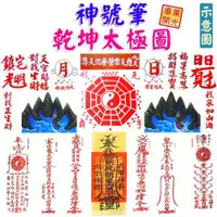 在飛比找ETMall東森購物網優惠-【吉祥開運坊】諺鴻坊山海鎮【鎮宅化煞 神號筆鋁框坤太極八卦圖