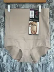 Women MIRACLESUIT NWT Comfy Curves Hi Waist Brief Shapewear 2515 -Warm Beige-2XL