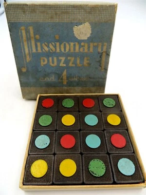 Vintage Missionary Puzzle - Embossing Company, Albany NY