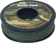 emma kites 2.1mm Braided Kevlar Cord Camo Green 550Lb 30Ft Abrasion/Flame Resistant Tactical Paracord, Trip Line, Cord Friction-Saw, Boot Laces, Camera Strap, Survival Cord, Model Rocket Shock Cord