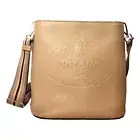 Prada Vitello Phenix Cammeo Leather Stripe Strap Bucket Bag NEW