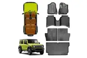 Floor Mats Boot Liner Back Seat Protector for Suzuki Jimny XL 5-Door Auto Transmission 2023-2025 Heavy Duty Cargo Car Trunk Kick Mats Cover