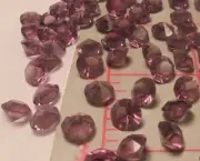 125 Czech Glass Round Pointback Rhinestones Amethyst Purple 7mm Unfoiled