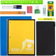 20 Piece School Supplies Pack for K-12 Back to School Supplies Bundle for School