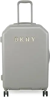 [DKNY] Large Spinner Suitcase with 8 Wheels, Built-in TSA Lock, Adjustable Handle, Solid Pattern, ABS Material, 23.8 x 16.9 x 10.8 inches, 8.6 lbs