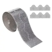3.9inch x 49.2ft Bulletin Board Border Scalloped Trim for Classroom Decor Silver