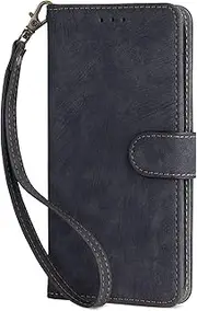 [YBROY] Case for Nokia C31, Magnetic Flip Leather Premium Wallet Phone Case, with Card Slot and Folding Stand, Case Cover for Nokia C31.(Black)