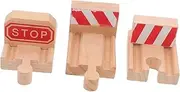 Kisangel 3pcs Train Track Accessories Concave Railway Expansion for DIY Train Layout and Smooth Finish for Simulation Play and Building