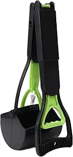Foldable Outdoor Dog Manure Scooper For Efficiency Made Of Sturdy And Durable ABS Non Stick Dog Pooper Scooper Pet Long, green