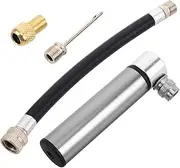 LAPYAPPE Aluminum Alloy Mini Bike Pump Portable Bicycle Air Pump for Road Handheld Dual Valve Compatibility Fits American French
