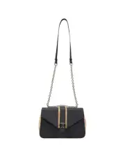 Alviero Martini Prima Classe Crossbody Bag Geometric Design Women Black