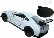 Qianly Miniature Car Model Car Dashboard Decoration 1:64 Decorative Dynamic Home Office Desktop Universal Auto Accessories, White
