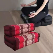[MANGO TREES] 3-Fold Portable Zafu&Zabuton Meditation Cushion Red