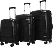 [IRYZE] Lightweight Suitcase Luggage Sets 3 Piece Suitcases With Wheels, Expandable And Travel Lightweight Carry on Luggage, F, 20+24+28 in