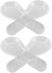 LIFKOME 2 Pairs Gel Heel Cushion Inserts: Self-adhesive Anti-slip Honeycomb Shoe Pads - Clear Heel Grips For Women Men - For Sports Daily Use
