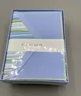 CRANE & CO Invitation Set Of 10 Cards & 10 Envelopes Cambridge blue finish NEW