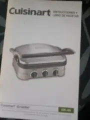 Cuisinart GR-4N 5-in-1 Grill Griddler Panini Maker Set With Out Box