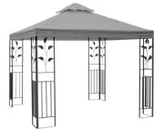 Grey 3x3 Mimosa Gazebo Cover Replacement CANOPY ONLY -New Outdoor living