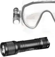D560 Mini Scuba Dive Light Headlamp Rotary Switch Underwater Torch with 360 Degr