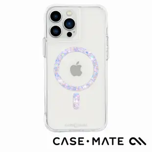 美國 CASE·MATE iPhone 14 Twinkle Diamond Clear 閃耀星環環保抗菌防摔保護殼MagSafe版 - 透明