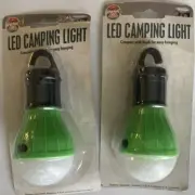 LED Emergency Light bulb - Camping Lamp w/ Hook- blackouts, tents, attics, hikes