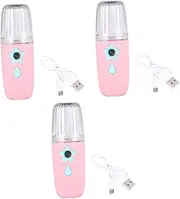 Ipetboom 3 Pcs Portable Face Mist Sprayer Nano Misting Sprayer Face Humidifer for Skin Moisturizing Oil Control