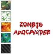 Zombie Apocalypse, Vinyl Decal Sticker, 40 Patterns & 3 Sizes, #3372