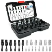 26-pc Nut and Bolt Thread Checker Set - Female & Male Size Gauges, 14 Inch & ...