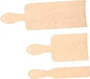 minkissy 3pcs Hair Highlighting Paddle Durable Dye Boards for Salon Home Use Easy to Store for Hair Coloring Highlights
